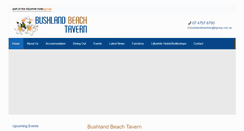 Desktop Screenshot of bushlandbeachtavern.com.au