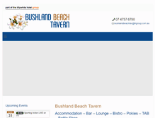 Tablet Screenshot of bushlandbeachtavern.com.au